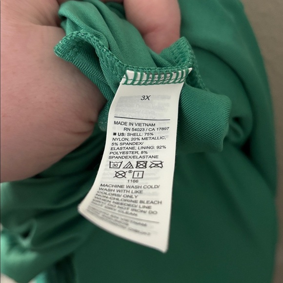 Old Navy Women’s Plus Size One Piece Swimsuit Spearmint Green 3X NWT - Picture 9 of 9